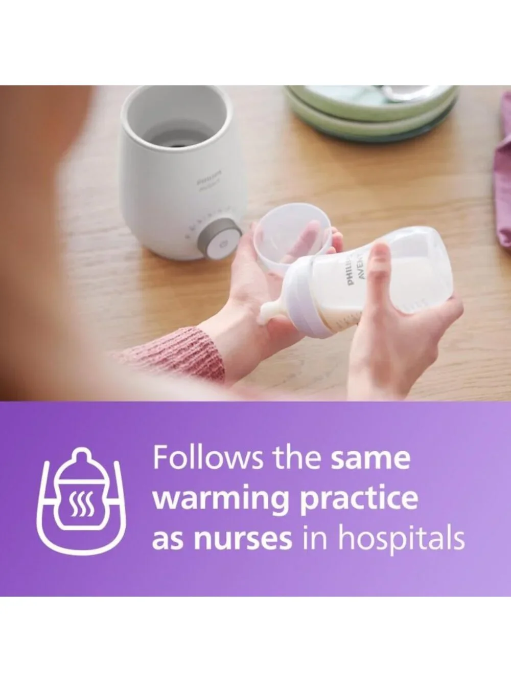 Premium Fast Bottle Warmer with Smart Temp Control & Auto Shut-Off, Water Bath